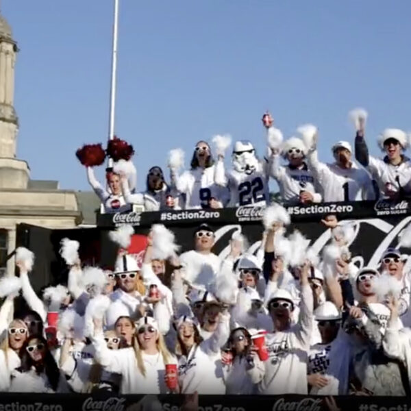 Section Zero fans cheering
